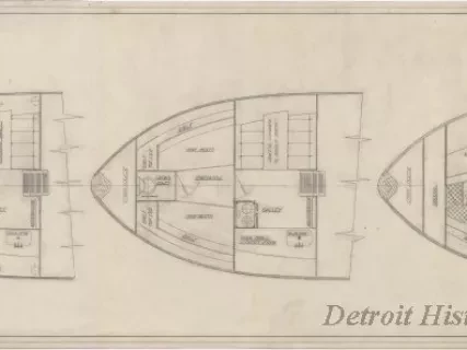 Drawing, Technical - Alternate Arrangements,
Galley and Crew Quarters, Fisher 58