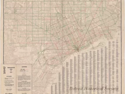 Map - DSR Transportation Guide of 1947