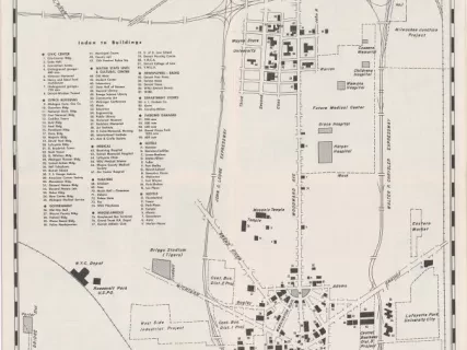 Map - City of Detroit - Map of Central Area