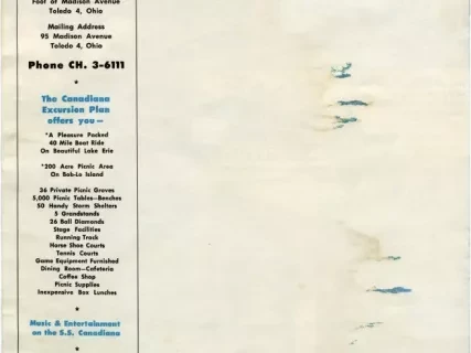 Brochure - Bob-Lo, Where Most Picnics Go!