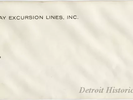 Envelope - Seaway Excursion Lines, Inc.