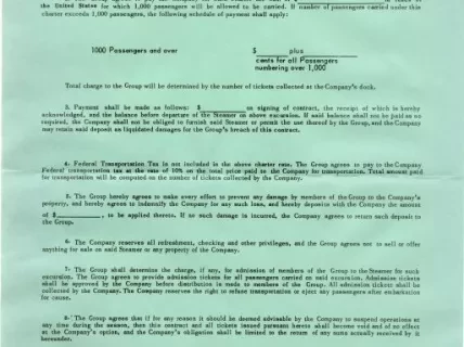 Contract - Private Charter Contract