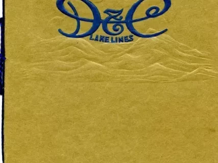 Menu - D&C Lake Lines,
A la Carte