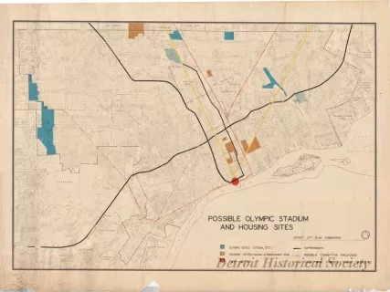 Blueprint - Possible Olympic Stadium and Housing Sites