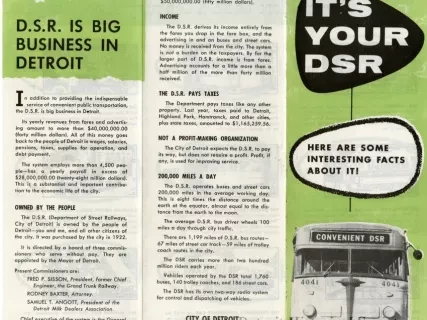 Pamphlet - It's Your DSR