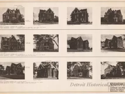 Blueprint - Garrison Buildings [Nos. 102, 103, 104],
Historic Fort Wayne Restoration Project