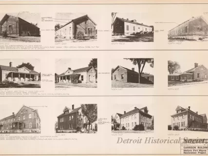 Blueprint - Garrison Buildings [Nos. 202, 205, 207],
Historic Fort Wayne Restoration Project