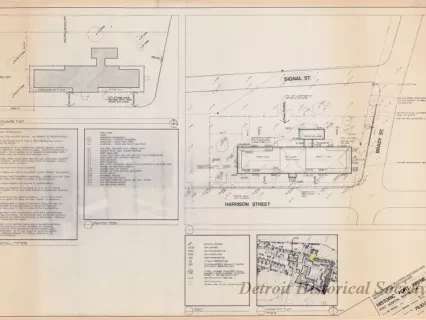 Blueprint - Historic Fort Wayne,
Post Hospital Restoration