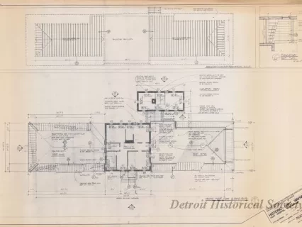 Blueprint - Historic Fort Wayne,
Post Hospital Restoration