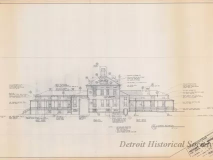 Blueprint - Historic Fort Wayne,
Post Hospital Restoration