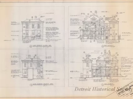 Blueprint - Historic Fort Wayne,
Post Hospital Restoration