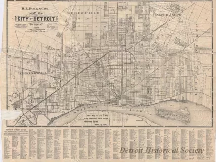 Map - R. L. Polk & Co.'s Map of the City of Detroit, Michigan