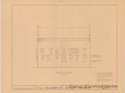Blueprint - D. & C. Warehouse, Detroit, Michigan