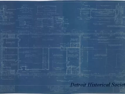 Blueprint - One Story Store Building to be Erected at 14533-14539 Woodward Ave.
