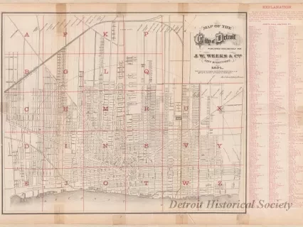 Map - Map of the City of Detroit