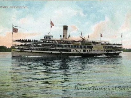 Postcard - Steamer Greyhound