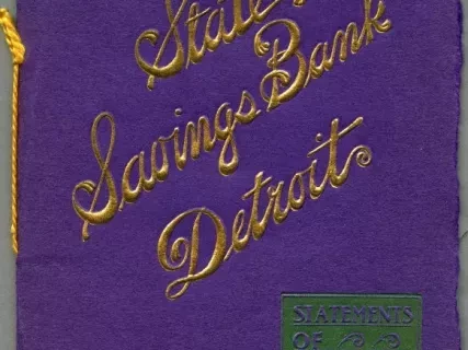 Booklet - Statements of Detroit Banks. Friday, July 23rd, 1897.
