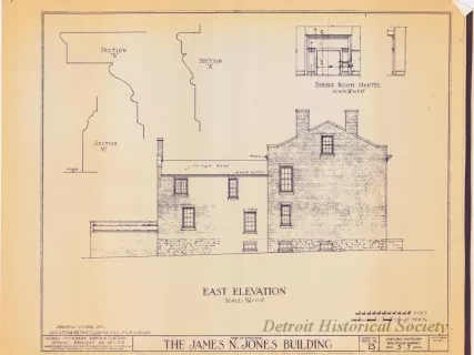 Blueprint - The James N. Jones Building [Moross House]