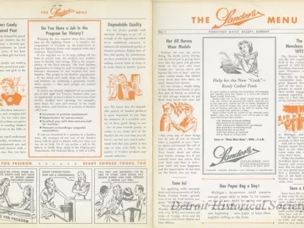 Menu - The Sanders Menu, Vol. 1, No. 7