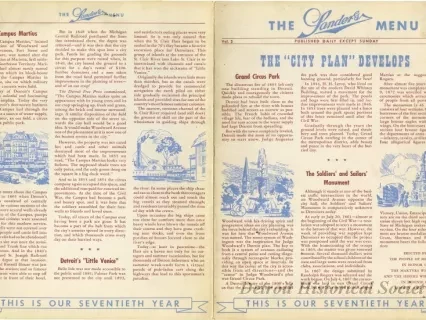 Menu - The Sanders Menu, Vol. 2, No. 10