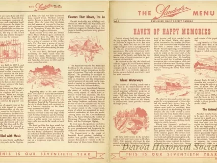 Menu - The Sanders Menu, Vol. 2, No. 16