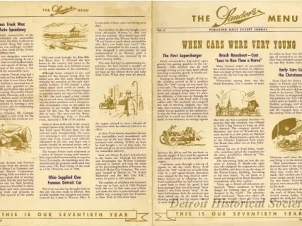 Menu - The Sanders Menu, Vol. 2, No. 18