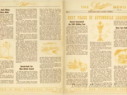 Menu - The Sanders Menu, Vol. 2, No. 19