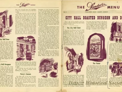 Menu - The Sanders Menu, Vol. 3, No. 21