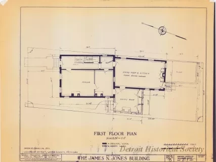 Blueprint - The James N. Jones Building [Moross House]