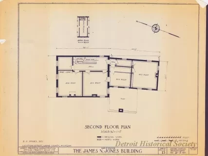 Blueprint - The James N. Jones Building [Moross House]