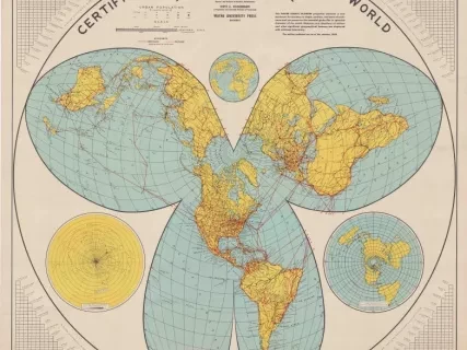 Map - Certificated Airline Map of the World