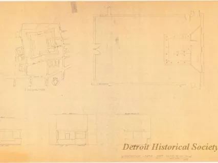 Blueprint - Interpretive Center - Fort Wayne - Floor Plan