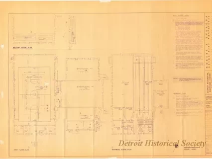 Blueprint - Detroit Residential Manpower Center, Fort Wayne
[Building No 312]