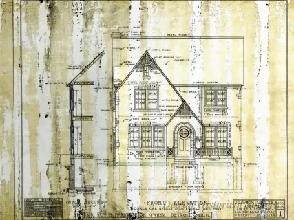 Drawing, Architectural - Front Elevation