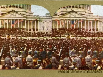 Stereograph - President Roosevelt's Inauguration Address