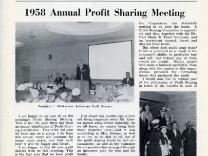 Newsletter - WE Winkelman Employees, Vol. 3, No. 3
July, 1958