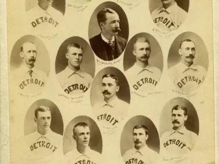 Photograph, Cabinet - Detroit Base Ball Club 1887. Champions of the League