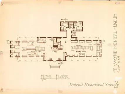 Blueprint - Ft. Wayne Medical Museum,
Floor Plan