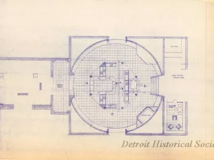 Blueprint - Round Hall Floor Plan