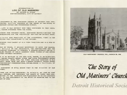 Pamphlet - The Story of Old Mariners' Church