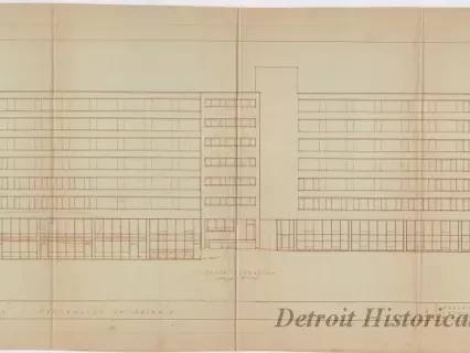 Drawing, Architectural - Dormitory No. Three - University of Detroit