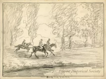 Drawing - Bridle Path Bell & Tele[?]