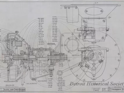Drawing, Technical - Clutch Assy. Type "R"
Transmission Type "A"