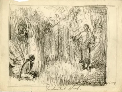 Drawing - Enchanted Wood