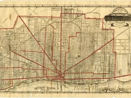 Map - Handy Pocket Map of the City of Detroit Michigan