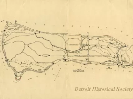 Map - Map of Belle Isle Park