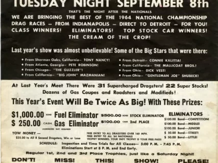 Advertisement - Nationals All Star Meet!
World Championship Drag Races!!