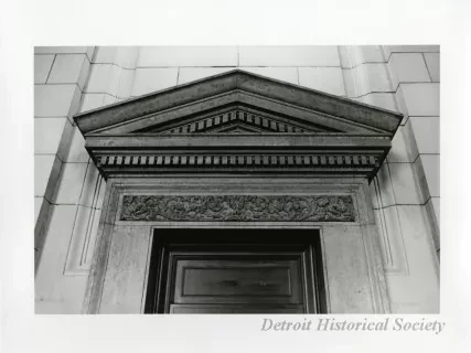 Print, Photographic - Michigan Central Train Depot, Portal Detail