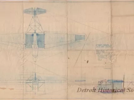 Blueprint - Stout Model 11,
2 Place Cabin Monoplane
