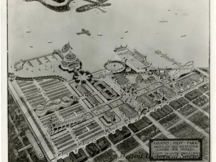 Print, Photographic - Island View Park, Proposed New Recreation Centre for Detroit